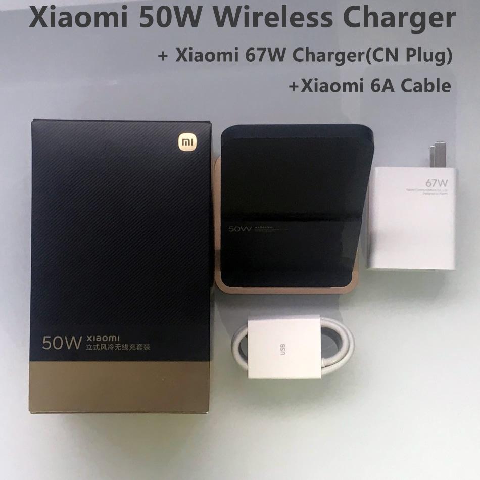 Đế Sạc Nhanh Không Dây Xiaomi 50W Cho Xiaomi Mi 11 12 Pro 42 Phút 100%