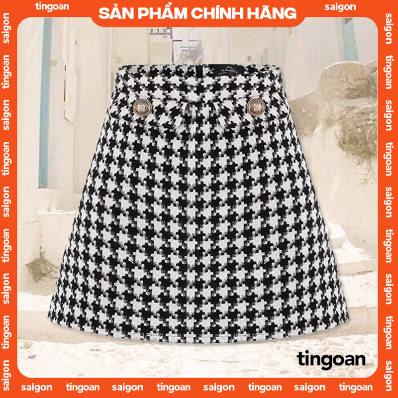 Chân váy set caro tingoan LOVE POEM SKIRT/CR V2