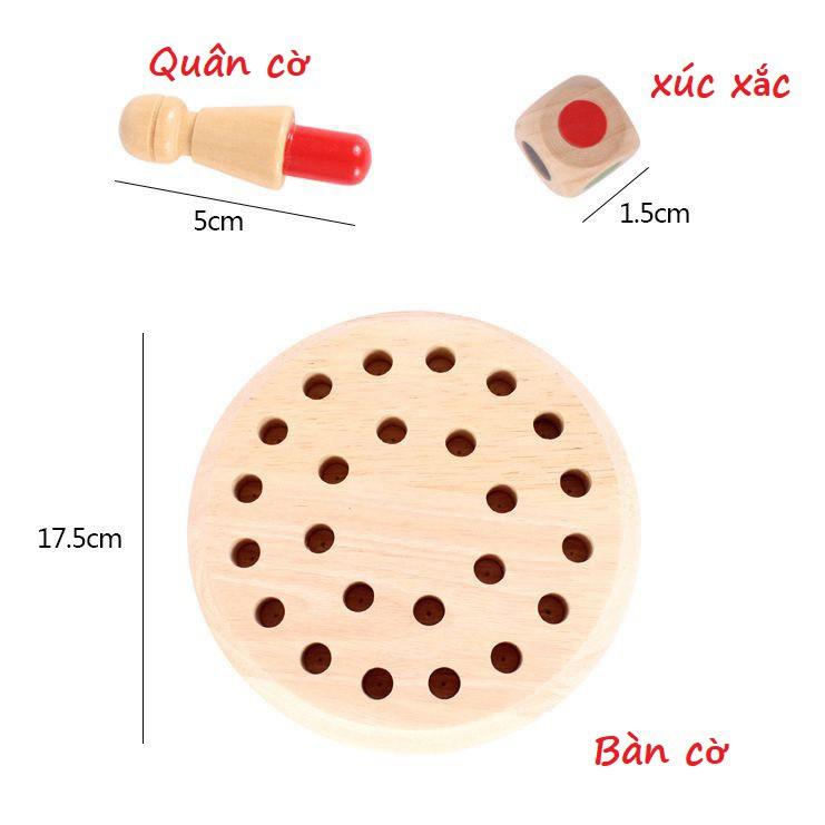 Đồ chơi gỗ Cờ ghi nhớ cho bé