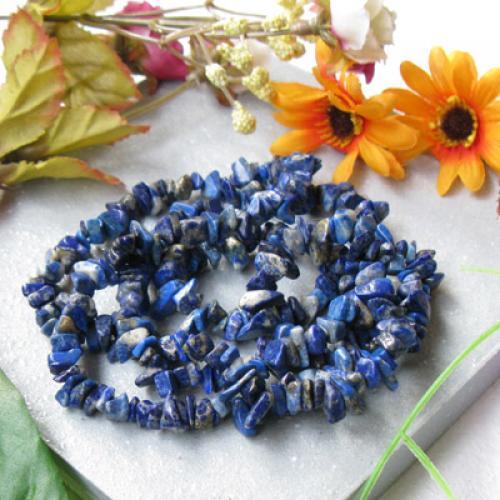 35''/Strand 4-9mm Lapis Lazuli Chip Gemstone Loose Beads Approx 290-300 Beads
