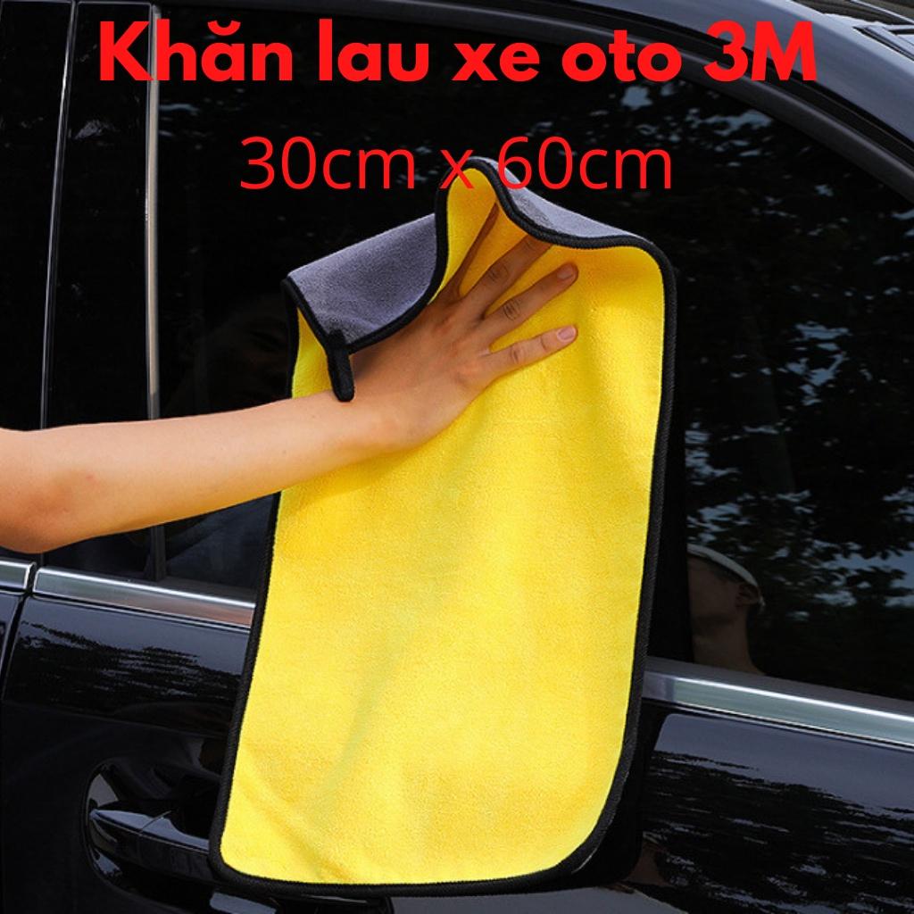 Khăn lau ô tô chuyên dụng Microfiber 30×60 cm, khăn lau xe ô tô cao cấp siêu mịn 2 lớp,Khăn lau xe hơi loại 1
