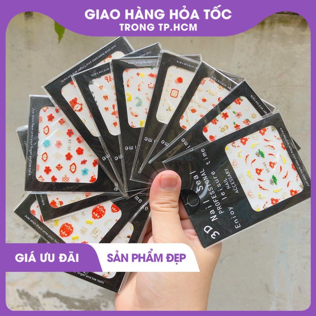 Sticker Tết dán móng tay nail 0672