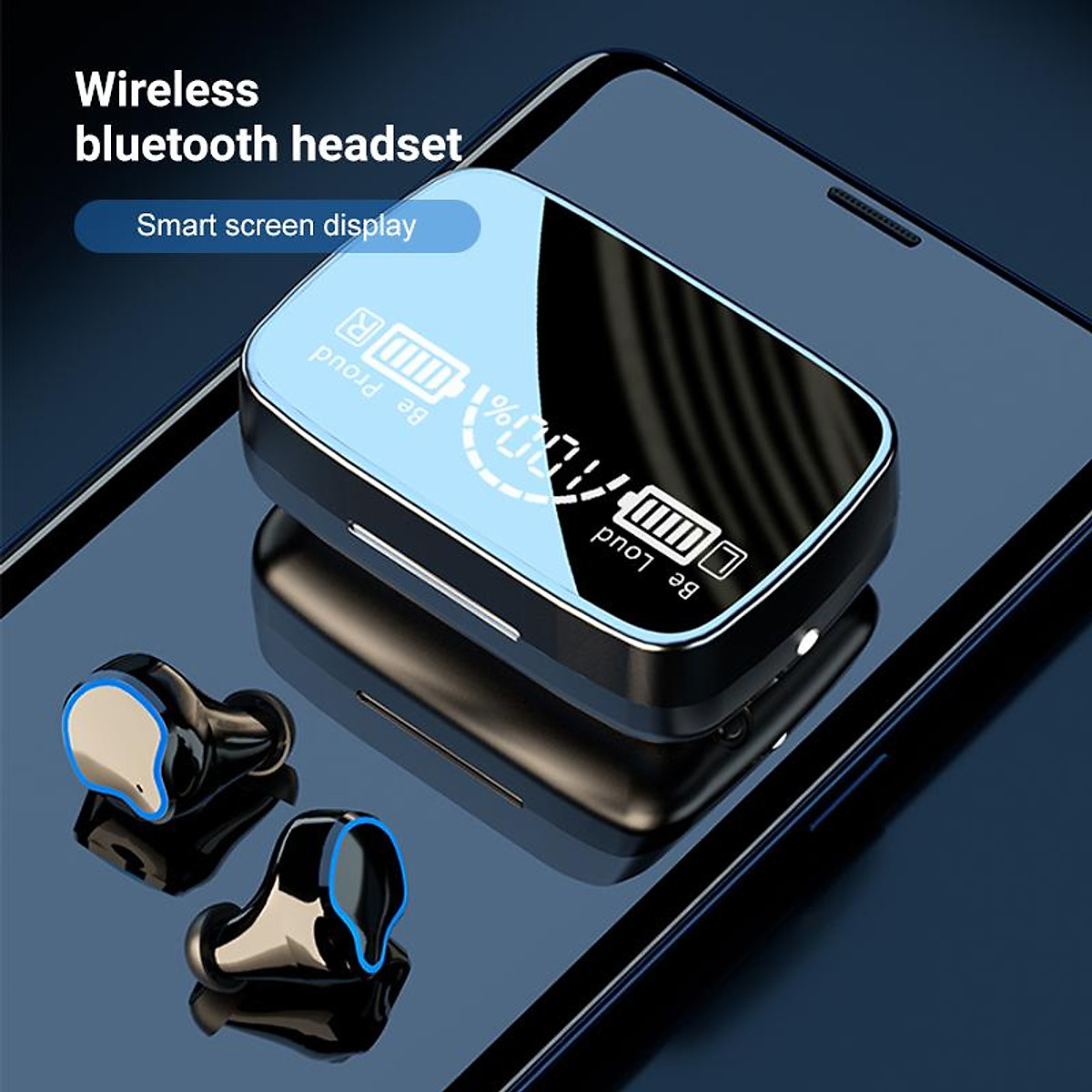 Tai Nghe Không Dây Bluetooth 5.1 M9 Chống Nước Âm Thanh Hifi Chống Ồn Chất Lượng Cao Phiên Bản Quốc Tế