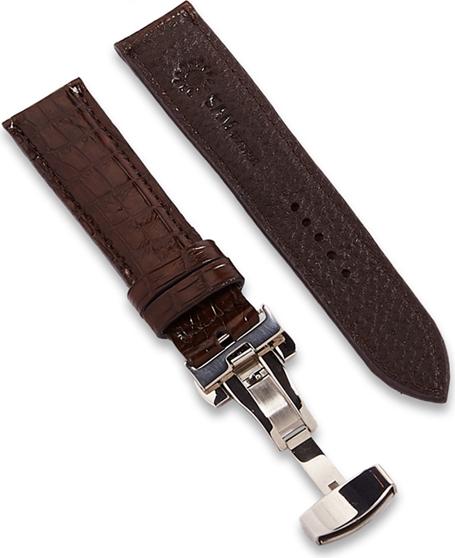 Dây đồng hồ SAM Leather SAM003ASN - Dây da đồng hồ Apple Watch 38/40 – 42/44, dây đồng hồ da cá sấu Size 20mm/22mm, Dây đeo đồng hồ phù hợp các loại ( Swatch, Apple 1,2,3,4,5, Iwatch và đồng hồ cổ điển )