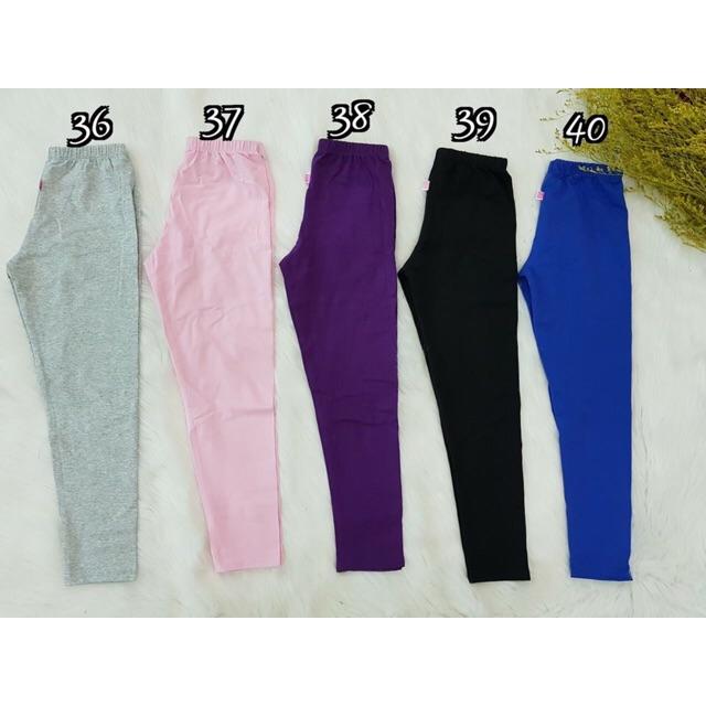 Quần legging dài trơn cho bé gái từ 23-40kg