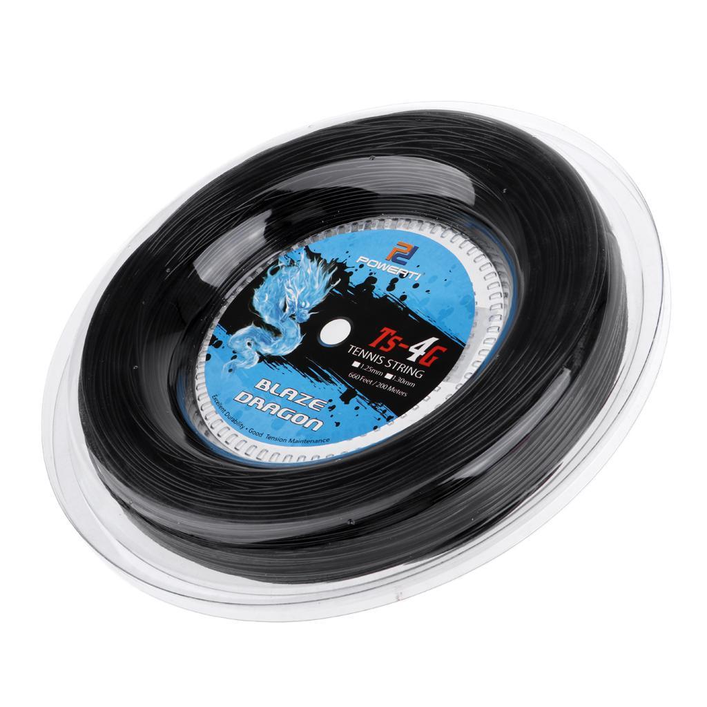 200m/656ft Tennis Racquet String Restring Line with Racket Dampener Absorber