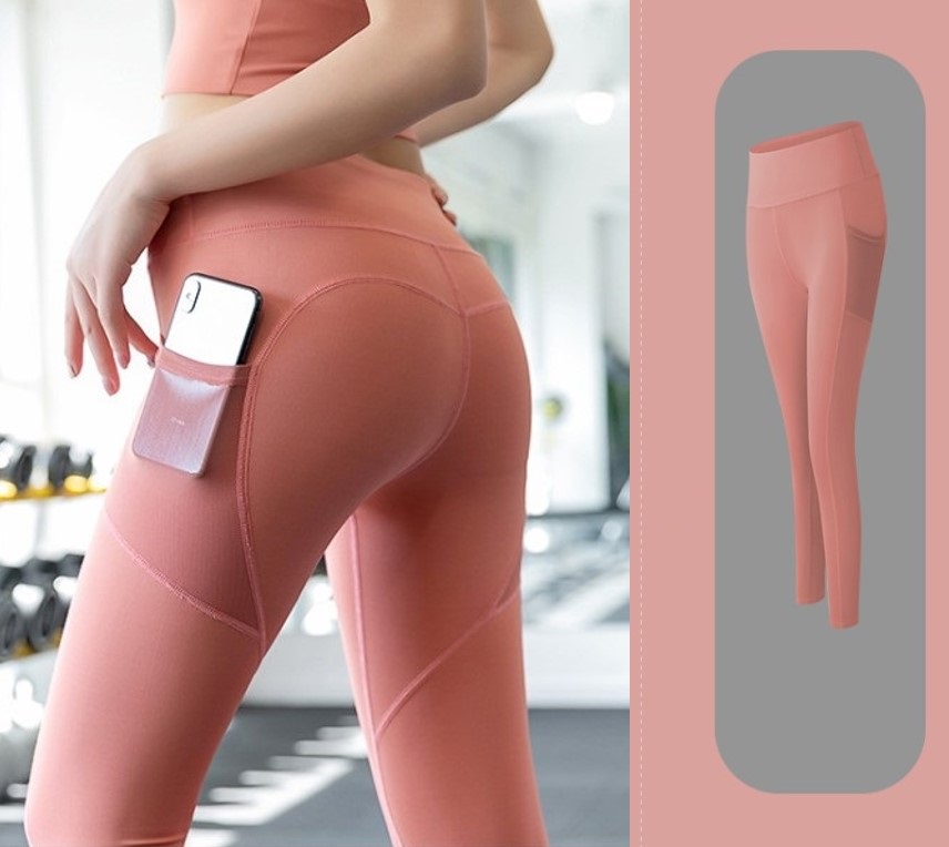 Set quần áo tập gym yoga 2 món, bộ đồ tập gym nữ, quần dài và áo khoác thời trang ôm body