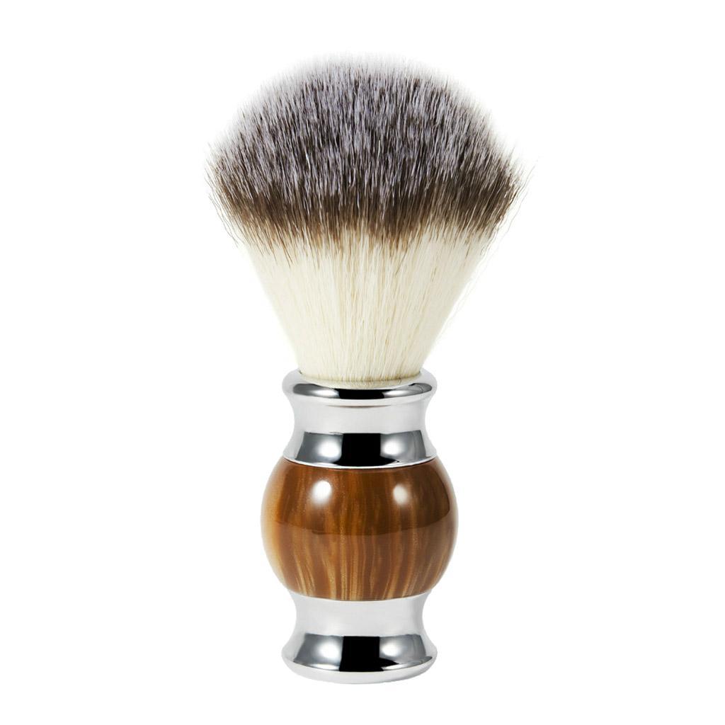 Home Barber Shop Man Beard Shaving Soap Brush Facial Hair Handle