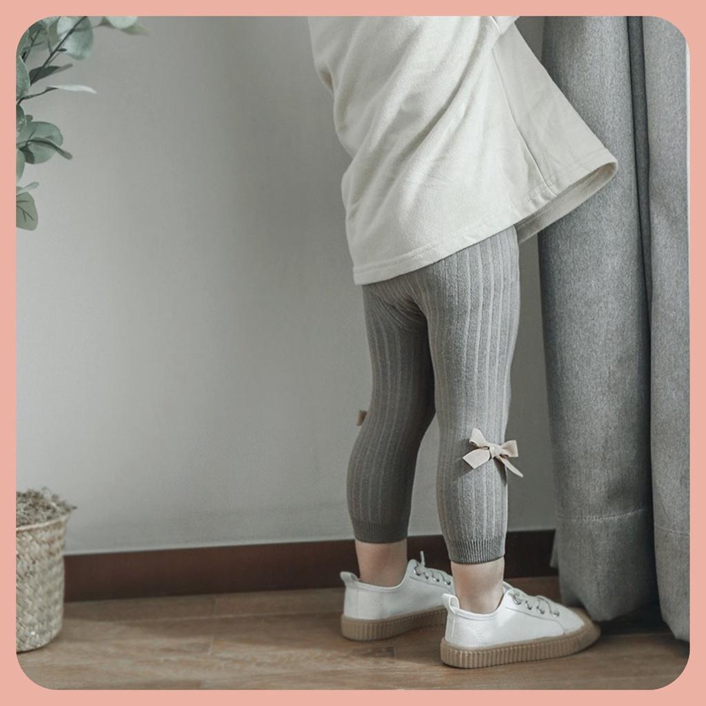 Quần Legging Cho Bé Gái, Quần Tất Hàn Nơ Xinh Cho Bé Thanh Hằng Baby Từ 6 tháng - 4 Tuổi