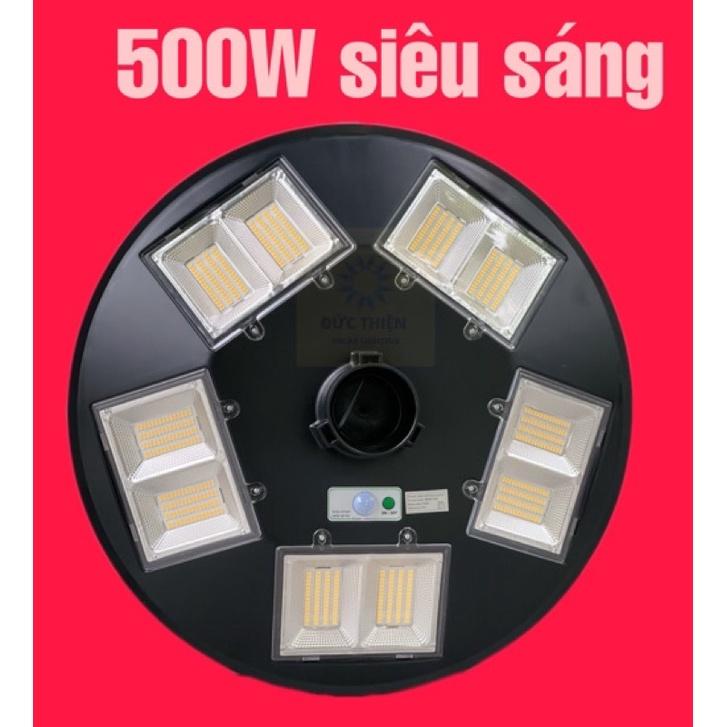 Đèn năng lượng mặt trời sân vườn, công viên UFO công suất 500W siêu sáng chống nước IP66