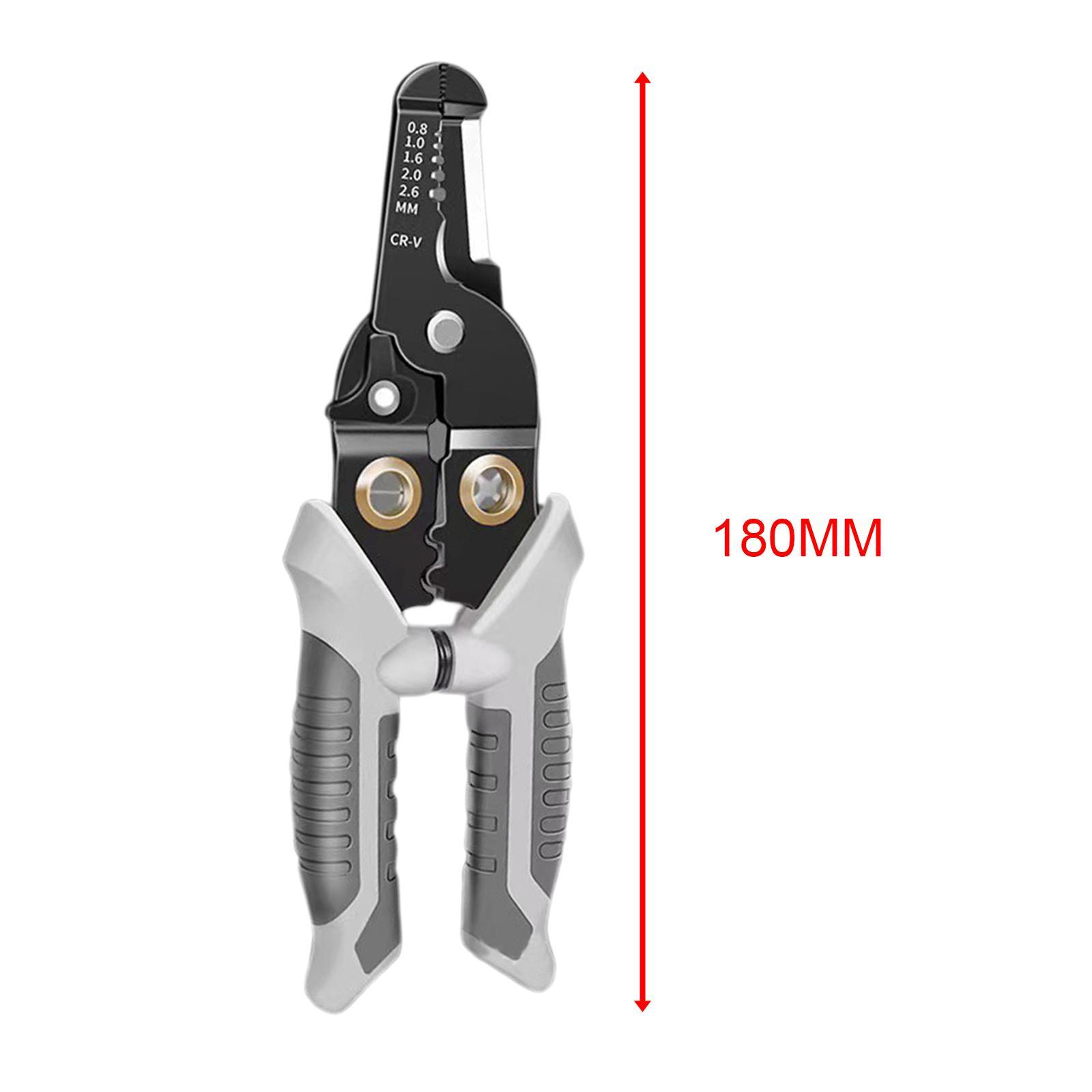 Wire Crimping Tool Portable 6 in 1 Stainless Steel Wire Cutter Wire Strip