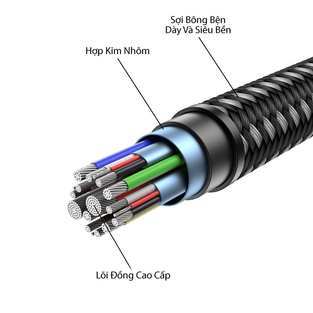 Cáp Chuyển Đổi Type C sang HDMI CV0030 JSAUX 4K 60Hz 3M Cho Tất Cả Thiết Bị Type C – Macbook, Samsung, Oppo, Huawei…- Hàng chính hãng