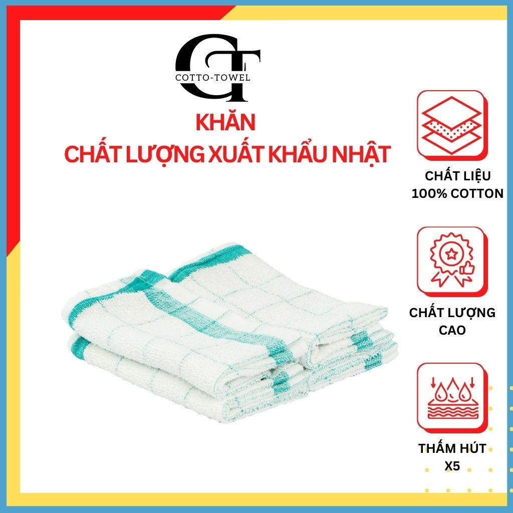 Khăn lau bếp HÀNG XUẤT NHẬT 100% Cotton Siêu Thấm hút