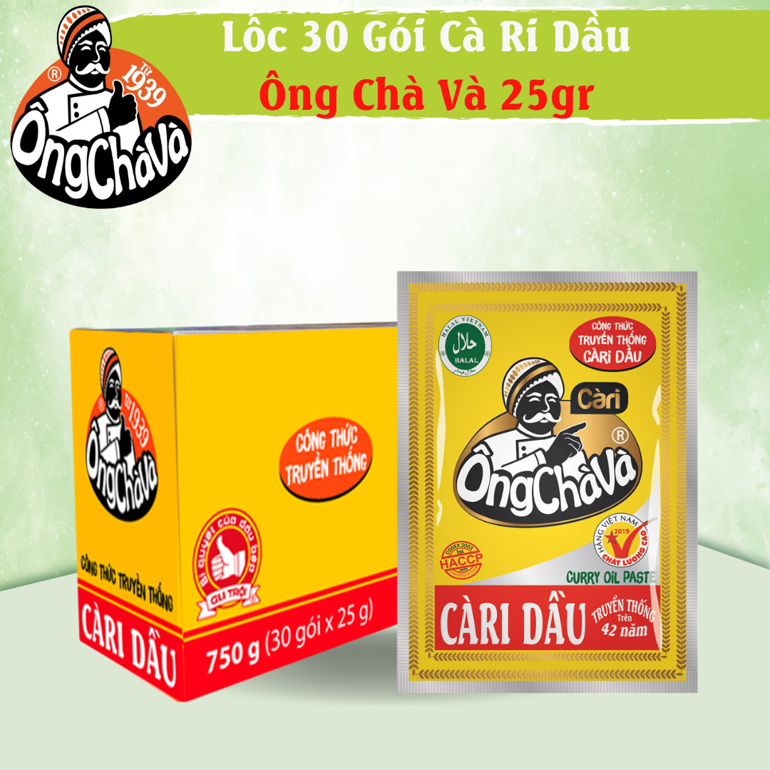 Lốc Cà Ri Dầu Ông Chà Và 25g
