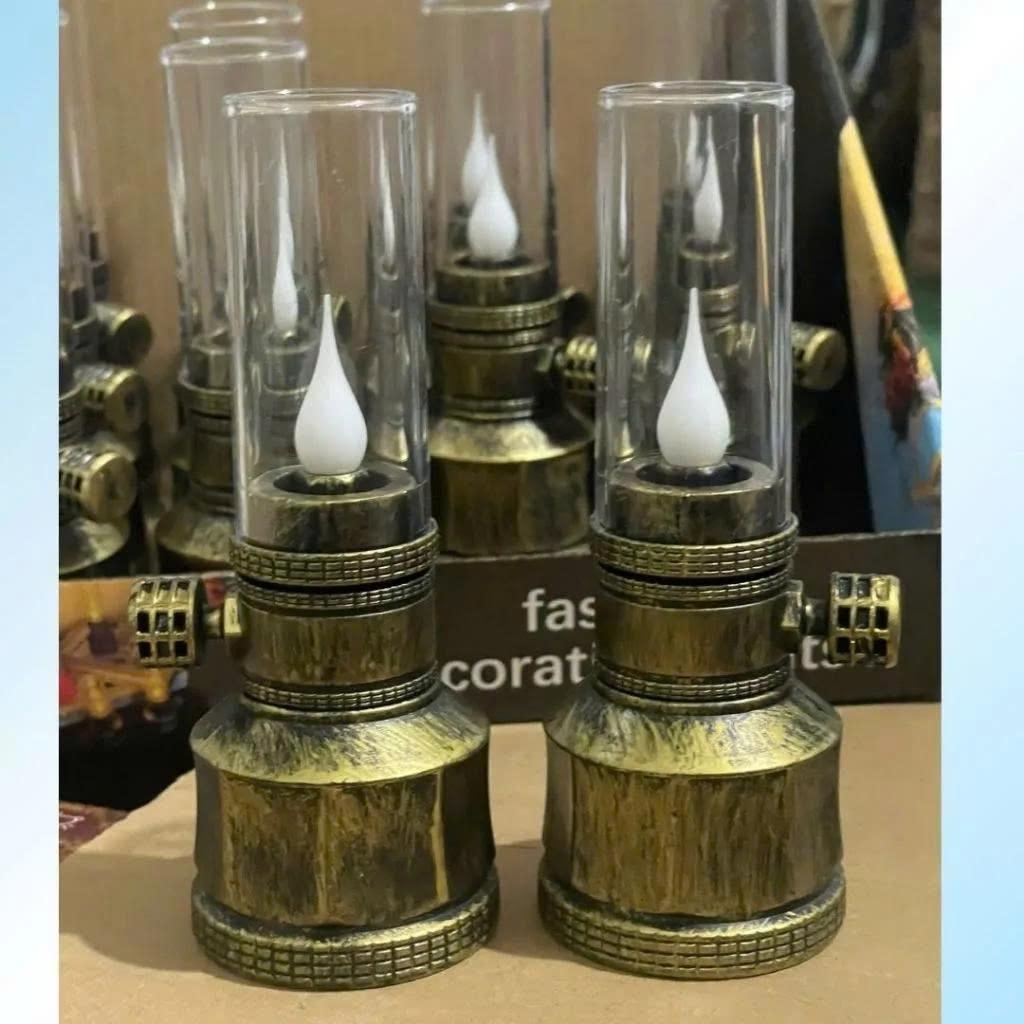 Đèn Thờ cổ điển - dùng pin thiết kế cổ điển trang trí dùng làm đèn thờ - giao mầu ngẫu nhiên - đồng