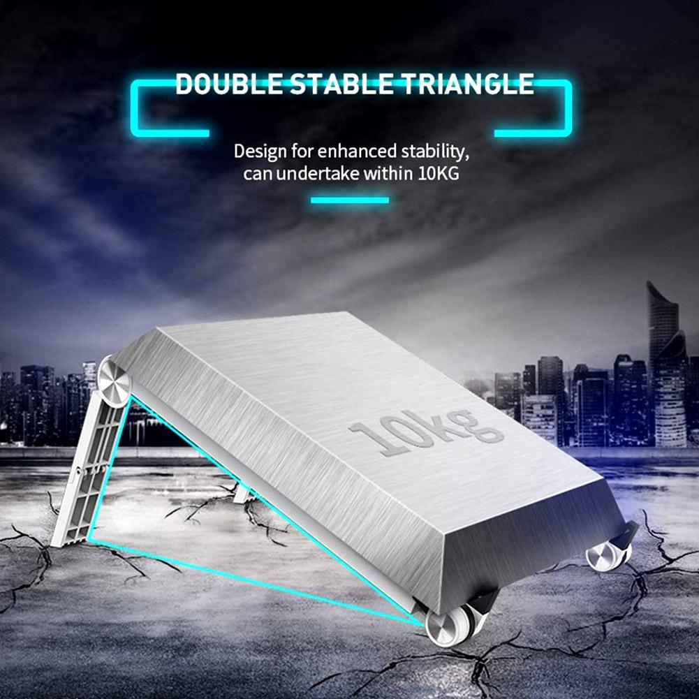 T6 Portable Adjustable Desktop Laptop Holder Stand for Tablet within 17 Inches