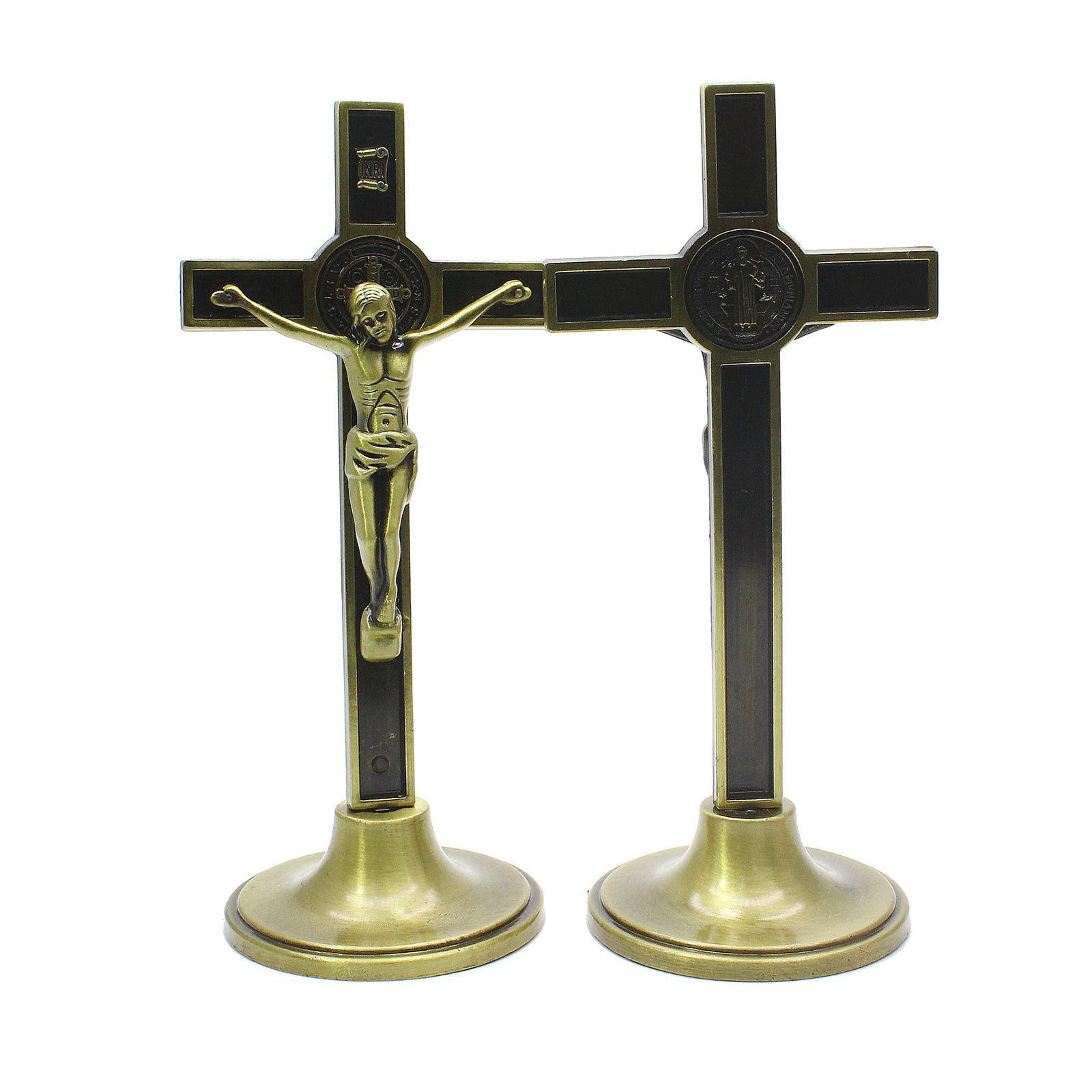 Standing Crucifix Gifts Decor On Durable for Desk