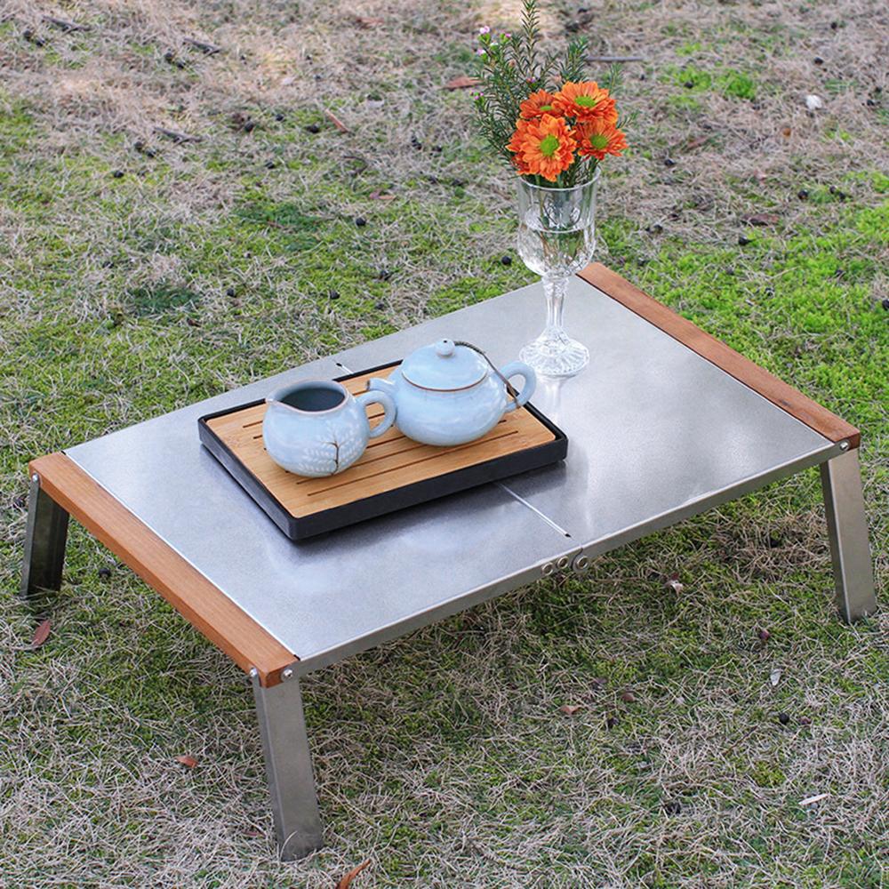 Bàn Gấp Có Túi Đựng Bằng Thép Không Gỉ