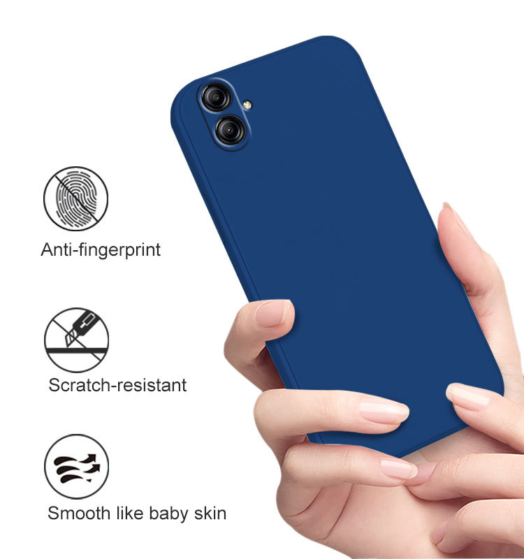 Ốp lưng silicon case cho Samsung Galaxy A06 mỏng 0.3mm chống bám bẩn mặt lưng siêu mềm mịn, có gờ bảo vệ camera - hàng nhập khẩu