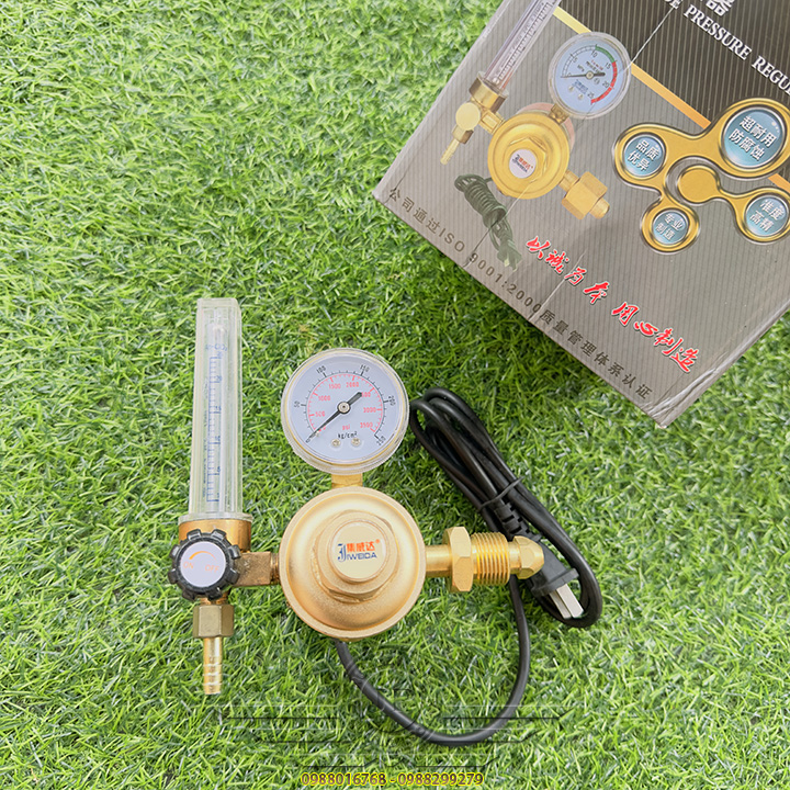 Đồng Hồ Khí Co2 Hàn Mig Ren Đồng 220V