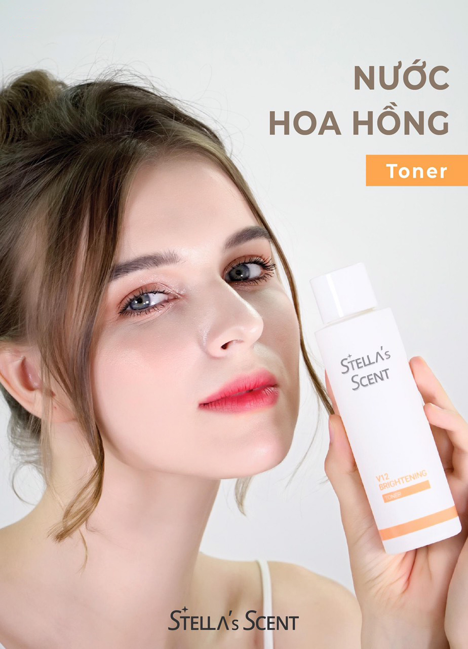 Nước Hoa Hồng Trắng Da V12 Stella's Scent - Stella's Scent V12 Brightening Toner