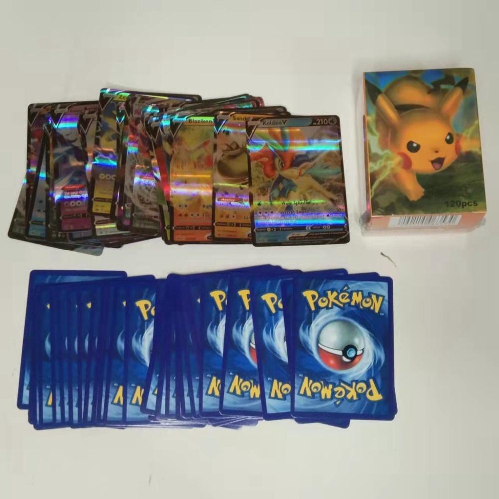 Bộ 100 thẻ bài Pokemon gồm 80 thẻ EX và 20 thẻ GX in ấn hình các lá bài lịch sử một thời siêu hiếm