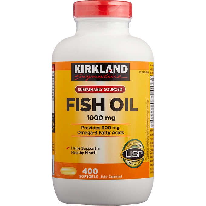 Omega 3 dầu cá Kirkland Signature Fish Oil Hỗ trợ sức khỏe não bộ, tim mạch, khớp, bổ mắt, làm đẹp da và tăng sức khỏe tổng thể  - OZ Slim Store