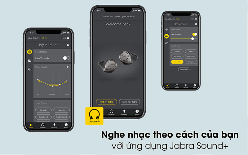 Tai Nghe Bluetooth Jabra Elite Active 75t - Hàng Nhập Khẩu