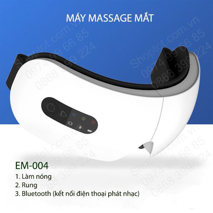 Máy massage mắt đa chức năng: Chườm nóng, rung, có bluetooth EM-004