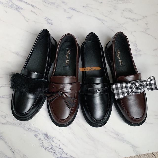 GIÀY LOAFER DA MỀM TẶNG KÈM 4 KIỂU NƠ (CLIP ĐỘC QUYỀN COISHOES