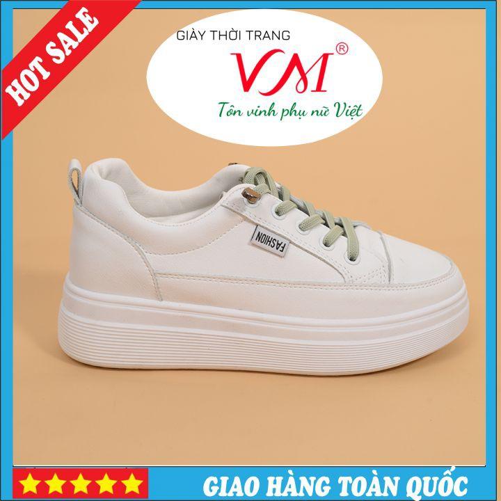 Giày Thể Thao Nữ, chiều cao 3CM, Da Thật Êm Ái, Bền Chắc Và Thời Trang - TT.P14106_XANH