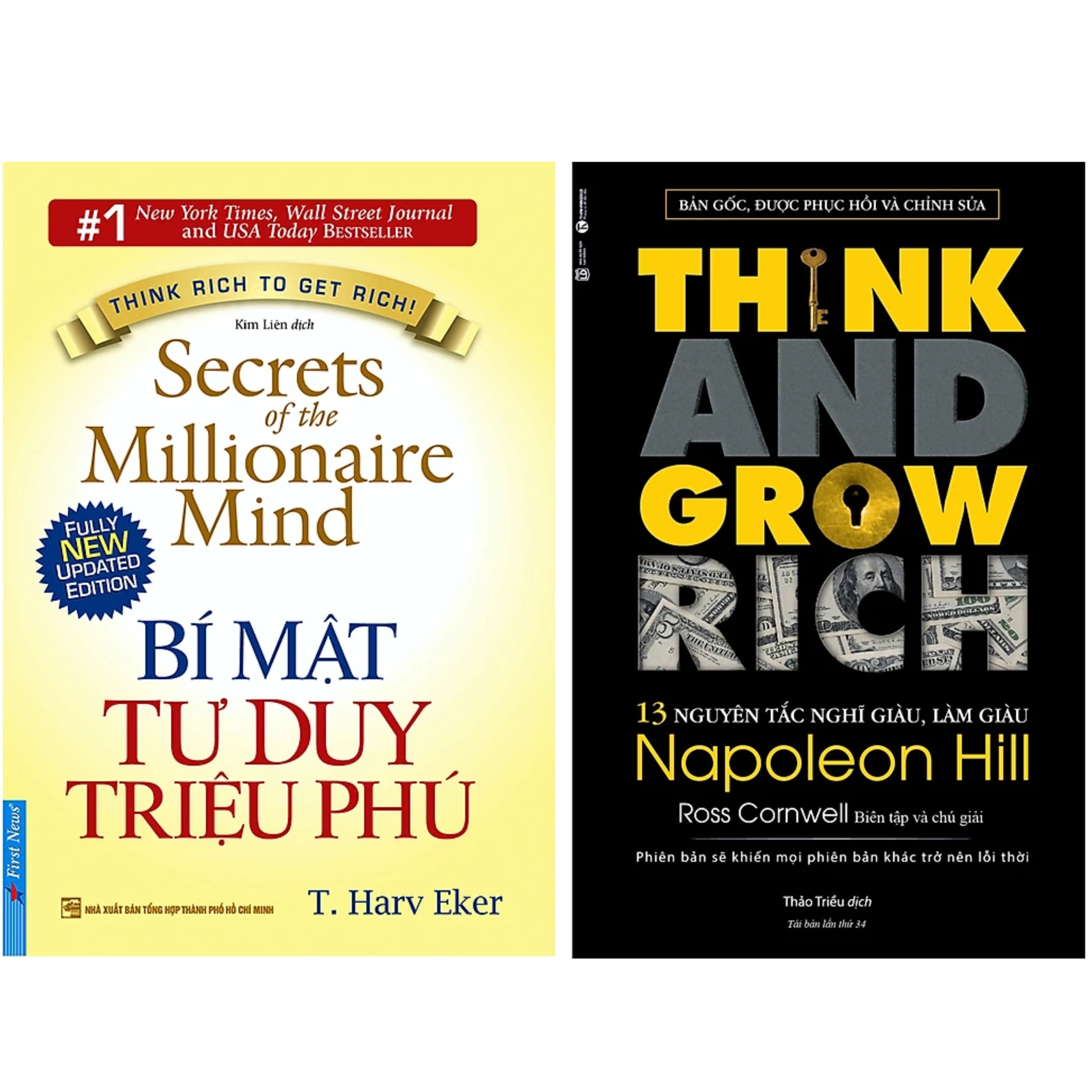 Combo 2Q: Bí Mật Tư Duy Triệu Phú + Think And Grow Rich - 13 Nguyên Tắc Nghĩ Giàu, Làm Giàu