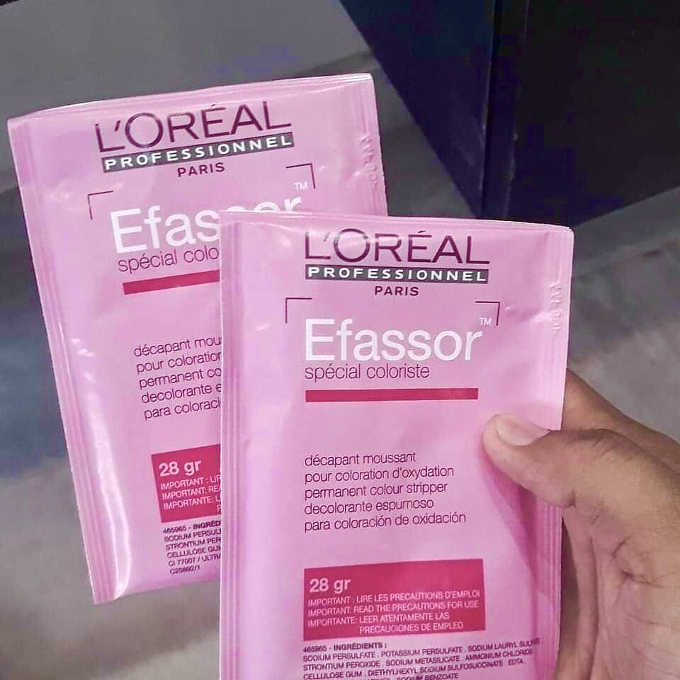 Hình ảnh BỘT RỬA MÀU NHUỘM TÓC L'OREAL EFASSOR SPECIAL COLORISTE COMBO 2 GÓI X 28G