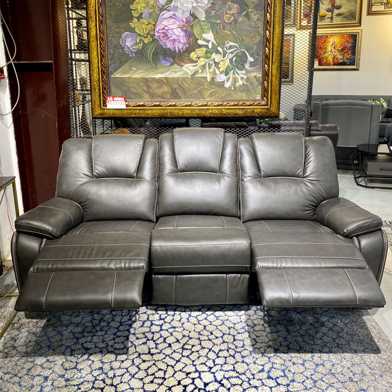 Sofa Băng Thư Giãn S019G - 320 Xám Đậm Alila