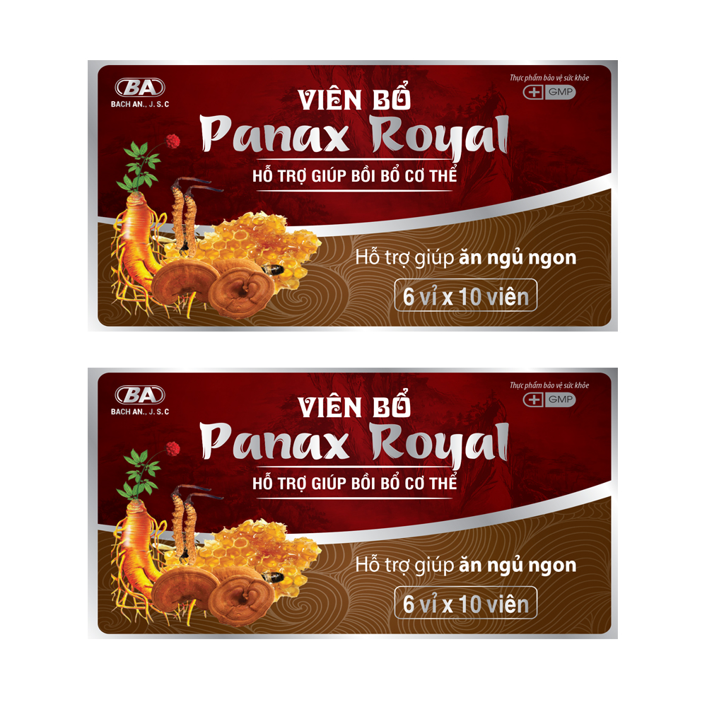 Combo 2 Hộp [TPCN] Viên bổ Panax Royal - Giúp bồi bổ cơ thể, ăn ngon, ngủ ngon  - Tăng cường sức đề kháng