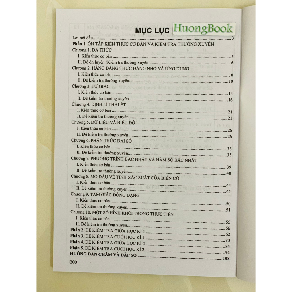Sách - đề kiểm tra toán 8 - thường xuyên, giũa kì 1,2, cuối kì 1,2  - HA