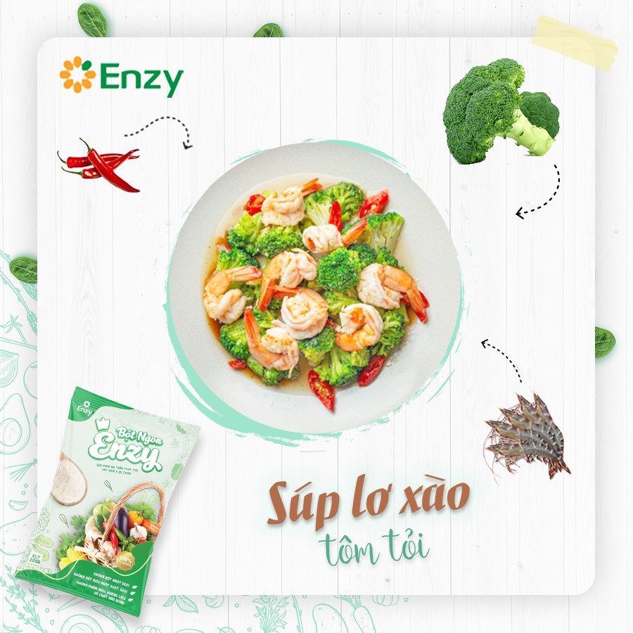 Combo &quot;Gia đình&quot; 10 gói hạt nêm rau củ Enzy không mì chính MSG thay thế gia vị cả chay và mặn