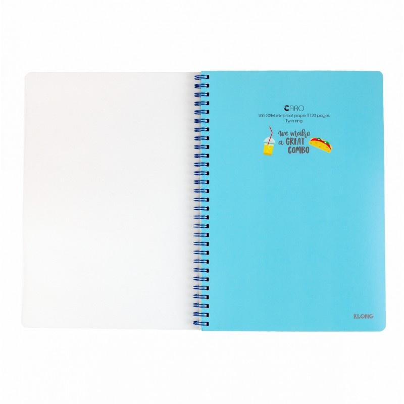 Sổ Vở lò xo 120 trang Caro, Kẻ ngang, Chấm bi Klong B5, Self Planner chọn bìa