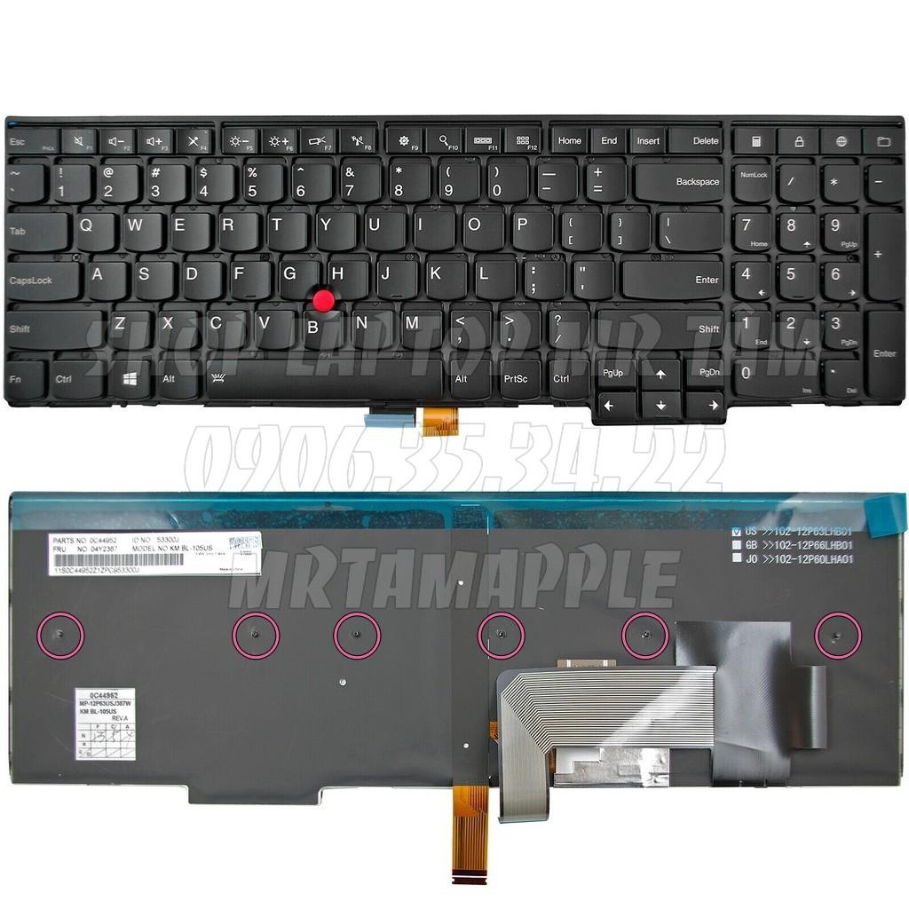 (KEYBOARD) BÀN PHÍM LAPTOP LENOVO E540 dùng cho Edge E531 E540 W540 W541 T540P T550 T560 P50s P70s L540