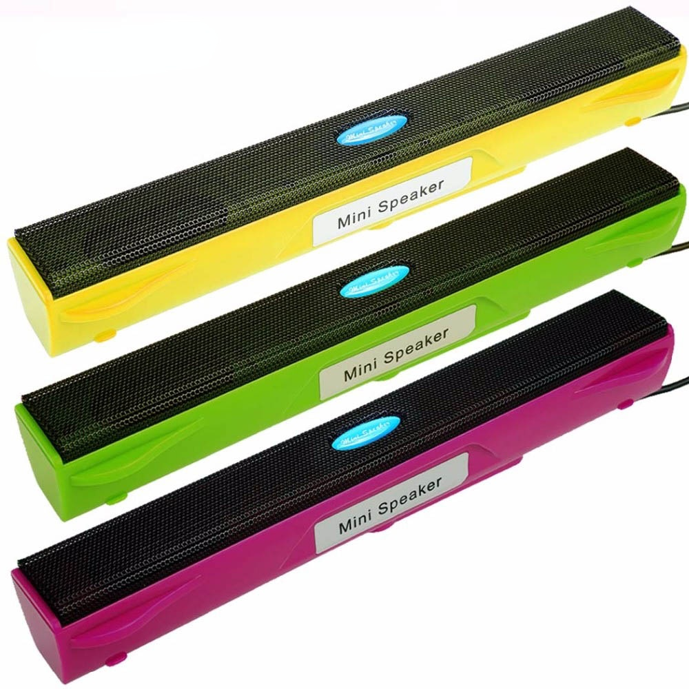 Loa USB Di Động Loa Nghe Nhạc Mini USB Loa Khuếch Đại Loa Cho Máy Tính Máy Tính Laptop Máy Tính Xách Tay Color: Red