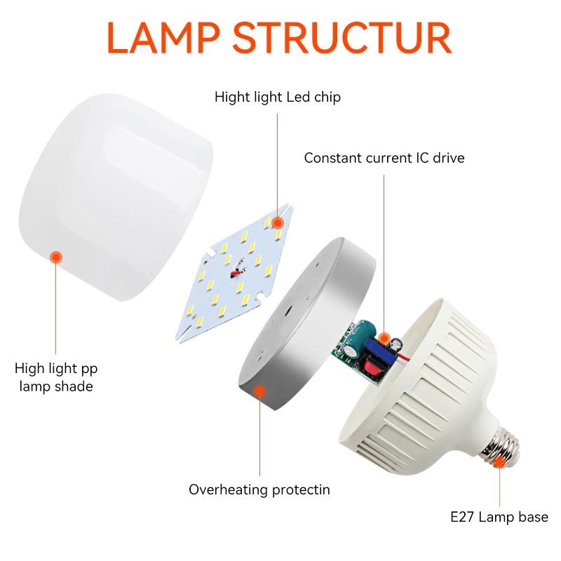 Bóng Đèn LED E27 Tiết Kiệm Năng Lượng 6500K 5W 10W 15W 20W 30W 40W 50W