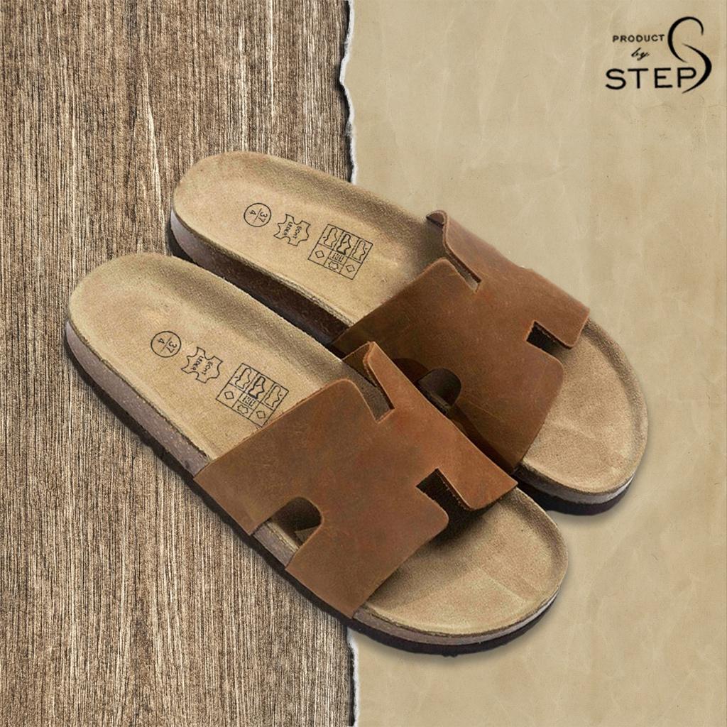 Dép đế trấu Unisex Da Quai chữ H