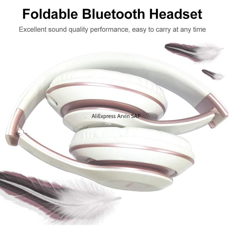 Tai Nghe Không Dây Loại Bỏ Tiếng Ồn Bluetooth 5.0 Tai Nghe Có Thể Gập Lại Tay Nghe Tai Nghe HIFI Stereo Game Tai Nghe Nhét Tai Cho Máy Tính iPhone