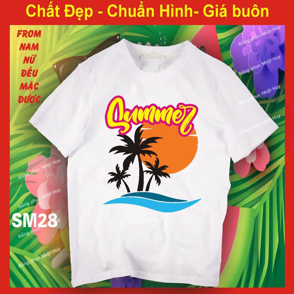 Áo đi biển SM26,du lịch, hello summer, thun,phông, cộc,đồng phục