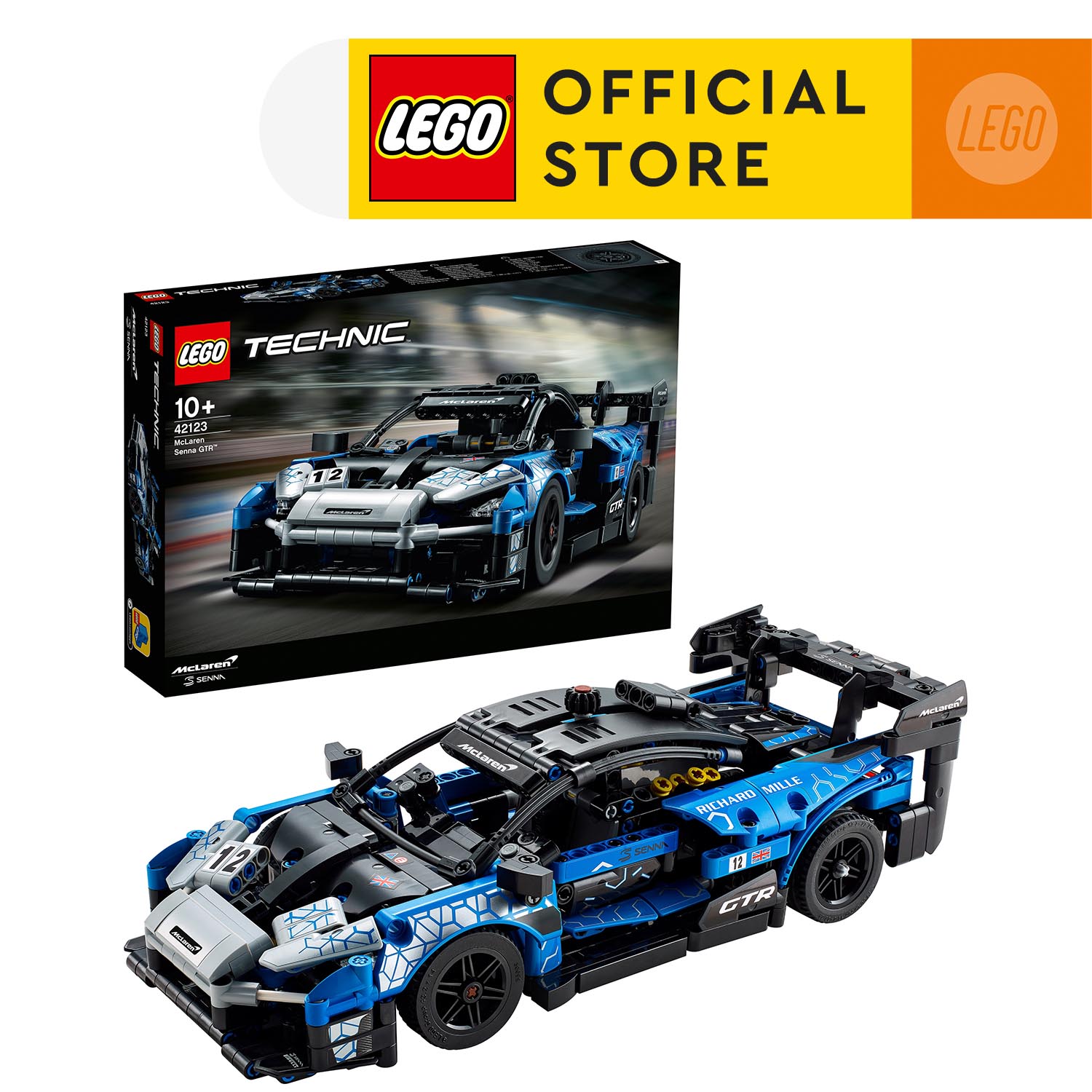 Đồ Chơi Lắp Ráp LEGO Technic Siêu Xe Mclaren Senna Gtr 42123  Cho Bé Trên 10 Tuổi