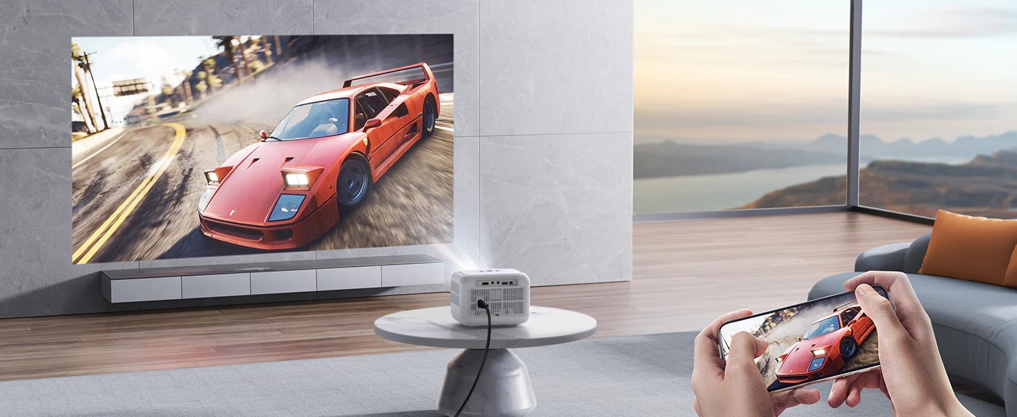 Máy chiếu Mini thông minh Yaber L1 Android Tivi hỗ trợ Full-HD 1080p 4K- Hàng Chính Hãng - Thương hiệu Máy chiếu mini Máy chiếu gia đình văn phòng tốt nhất