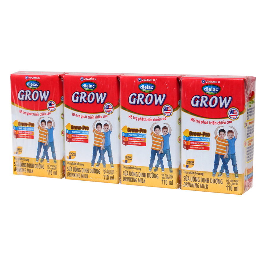 Thùng 48 Hộp Sữa Bột Pha Sẵn Vinamilk Dielac Grow 110ml