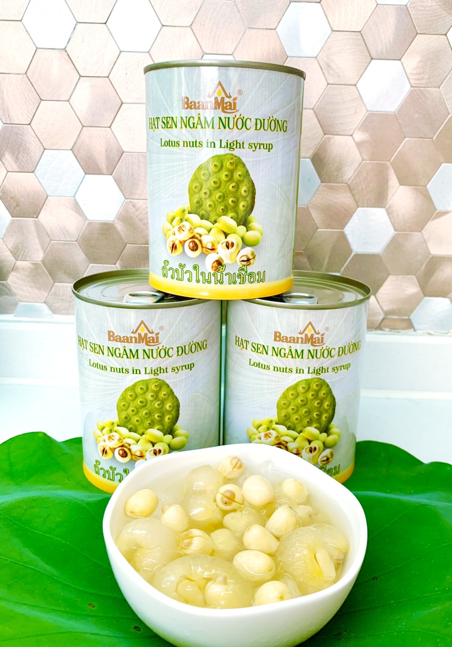 Hạt Sen Ngâm Nước Đường BaanMai (560gr)