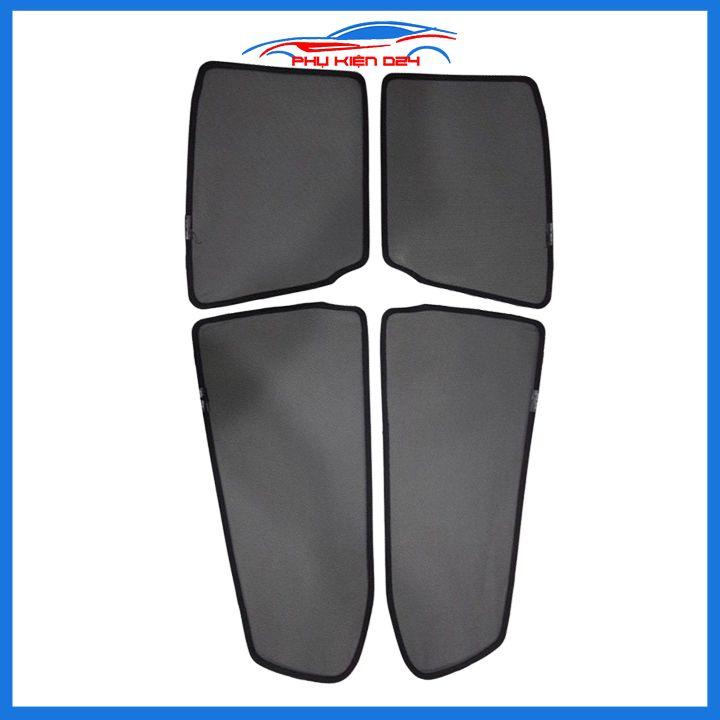 Bộ 4 rèm chắn nắng nam châm Wigo 2018-2019 khung cố định chống tia UV