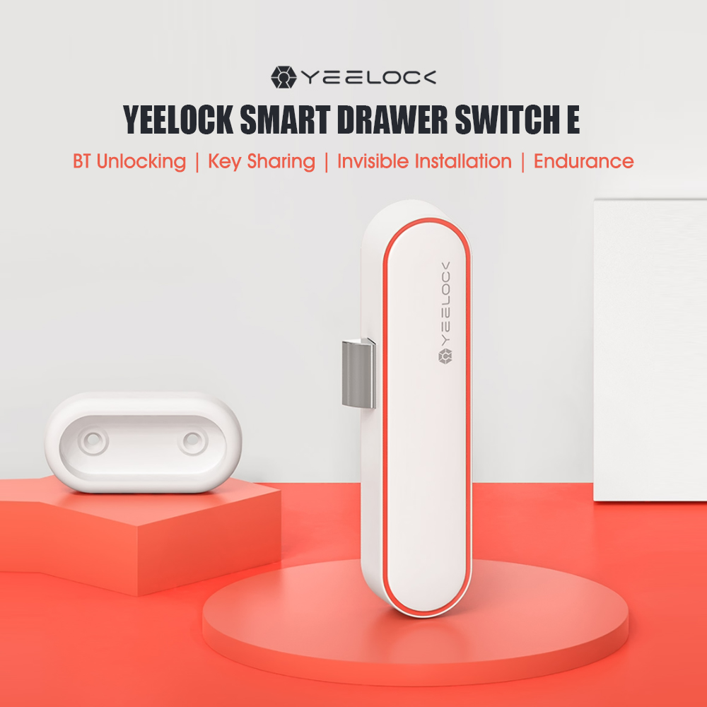 Xiaomi Youpin YEELOCK Smart Drawer Lock E Keyless Lock BT APP Management Anti-theft Children Safety Hidden Lock